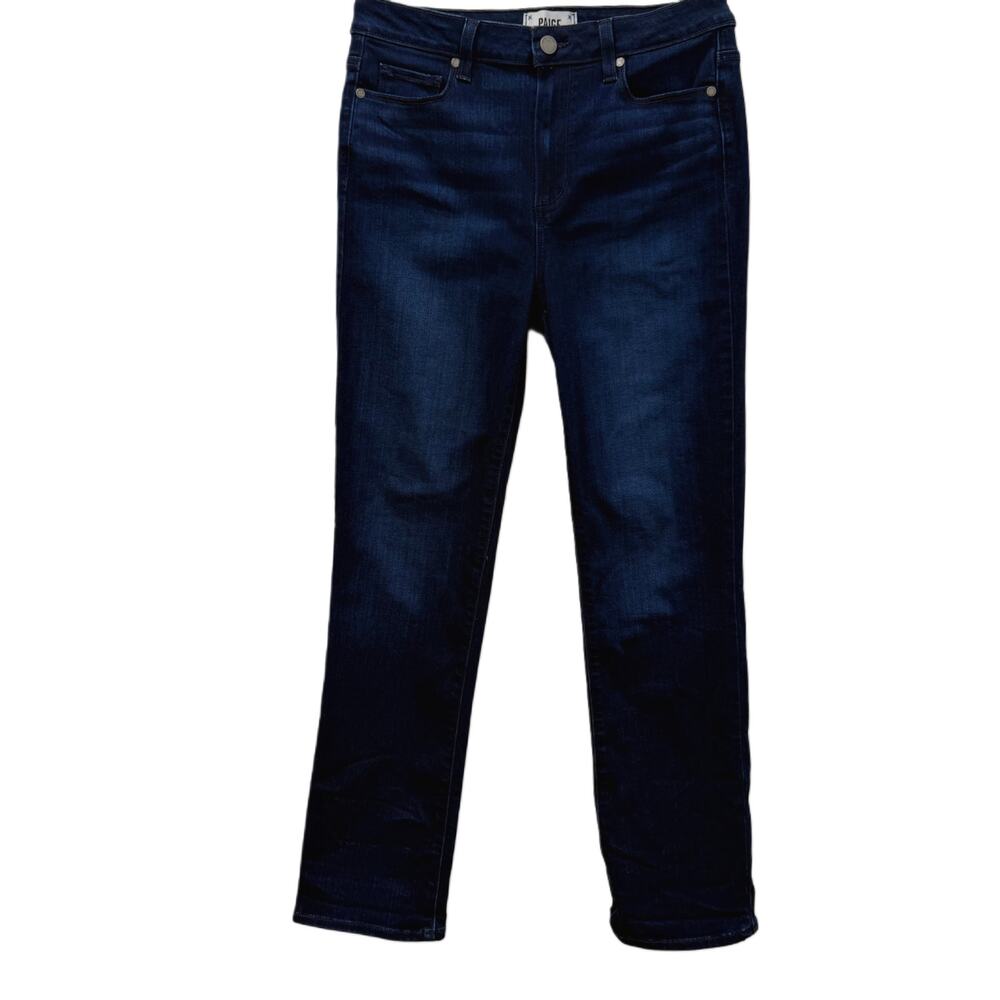PAIGE Hoxton Slim Dark Blue Jeans in Size 29 for Woman
